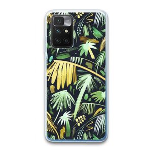 Tropical Palms Dark: Xiaomi Redmi 10 Transparant Hoesje