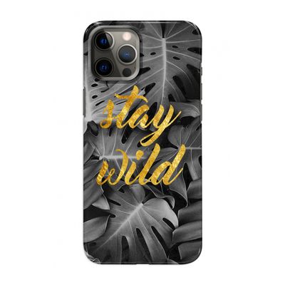 Stay wild: Volledig geprint iPhone 12 Pro Hoesje