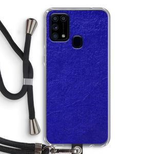 Majorelle Blue: Samsung Galaxy M31 Transparant Hoesje met koord