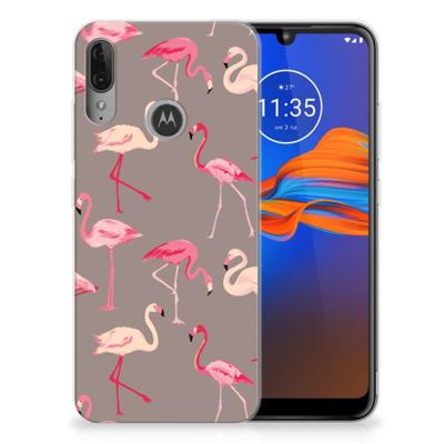 Motorola Moto E6 Plus | TPU Hoesje | Flamingo