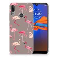 Motorola Moto E6 Plus | TPU Hoesje | Flamingo