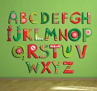 Sticker kind alfabet kerstmis