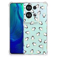 Doorzichtige Silicone Hoesje voor OPPO Reno8 Pinguïn