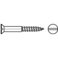 TOOLCRAFT TO-5447136 Verzonken houtschroef 3 mm 30 mm Sleuf DIN 97 Messing Vernikkeld 200 stuk(s)