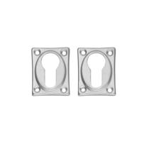 Intersteel Set van 2 sleutelrozettenTira rechthoek chroom - 0017.318387