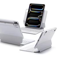 iPad Pro 11" (2024) Rebound Magnetische Tastatur Hülle 360 - DE Layout-Weiß