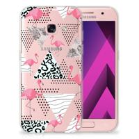 Samsung Galaxy A3 2017 | TPU Hoesje | Flamingo Triangle