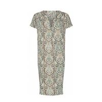 Soyaconcept jurk Pary met all over print blauw/bruin/ecru - thumbnail