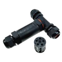 XY25 IP68 waterdichte 5-pins T-type kabel connector