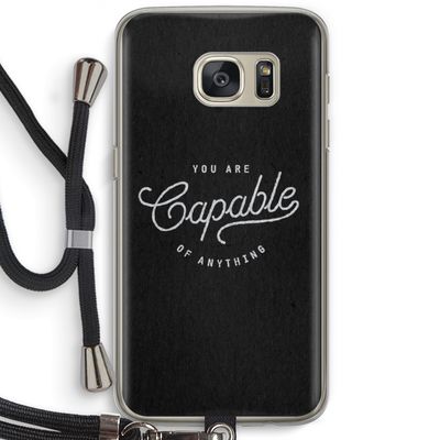 Capable: Samsung Galaxy S7 Transparant Hoesje met koord