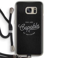 Capable: Samsung Galaxy S7 Transparant Hoesje met koord