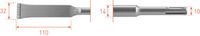 Rotec SDS+ HM-Tandbeitel 32x200mm - 2150035 - 215.0035