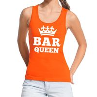 Oranje Bar Queen tanktop / mouwloos shirt dames - thumbnail