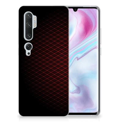 Xiaomi Mi Note 10 Pro | TPU bumper | Geruit Rood