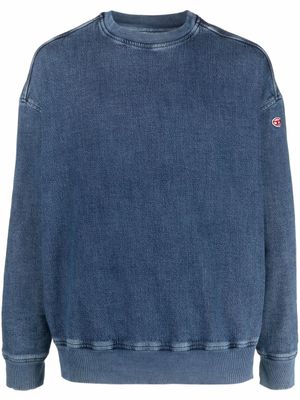 Diesel sweat en jean D-Krib - Bleu