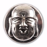Zilveren chunk boeddha 1,8 cm   -