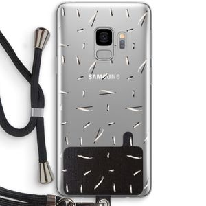 Hipster stripes: Samsung Galaxy S9 Transparant Hoesje met koord