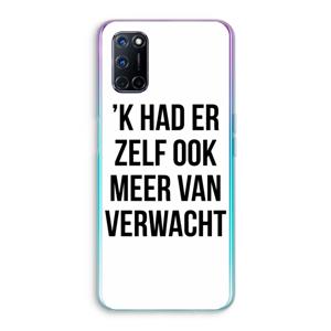 Meer verwacht: Oppo A72 Transparant Hoesje