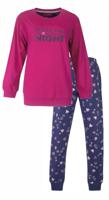 Dames pyjama lange mouw roze - In for the night Dames pyjama lange mouw roze - In for the night
