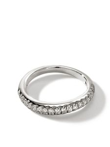 John Hardy bague Surf Pavé - Argent