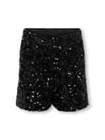 Kids ONLY winter shorts meisjes - zwart - KogConfidence - regular fit, pailletten Kids ONLY winter shorts meisjes - zwart - KogConfidence - regular fit, pailletten