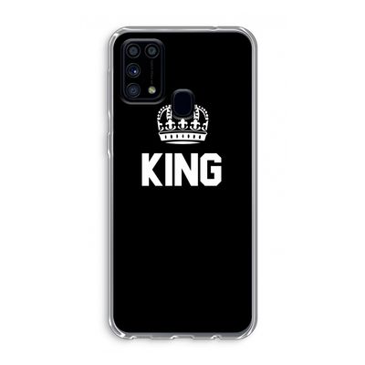 King zwart: Samsung Galaxy M31 Transparant Hoesje