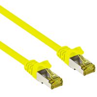 Cat 7 - S/FTP - Netwerkkabel - Patchkabel - Afgeschermd - 10 Gbps - 0.5 meter – Geel - Allteq - thumbnail