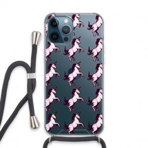 Musketon Unicorn: iPhone 13 Pro Max Transparant Hoesje met koord