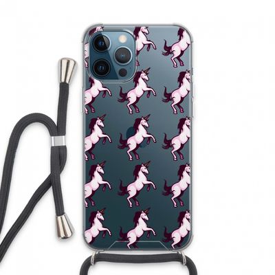 Musketon Unicorn: iPhone 13 Pro Max Transparant Hoesje met koord