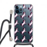Musketon Unicorn: iPhone 13 Pro Max Transparant Hoesje met koord