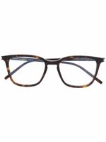 Saint Laurent Eyewear lunettes de vue à monture effet écaille de tortue - Marron