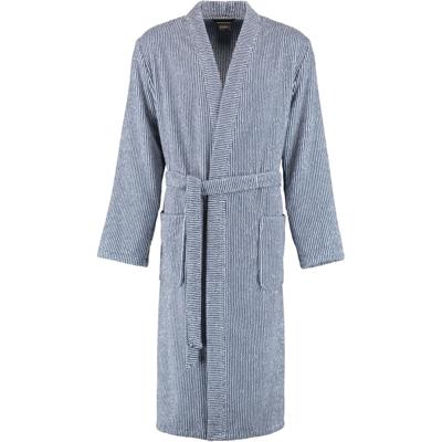 Cawö Cawö Heren Badjas 3834 Navy-weiss 50