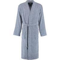 Cawö Cawö Heren Badjas 3834 Navy-weiss 50