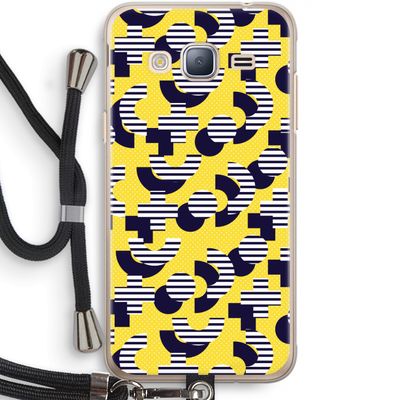 8-bit N°3: Samsung Galaxy J3 (2016) Transparant Hoesje met koord