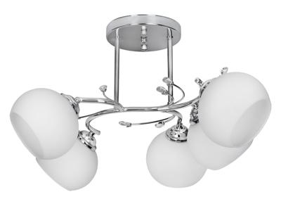 Klassieke kroonluchter pendel plafondlamp Activejet IRMA nikkel 5xE27 voor woonkamer