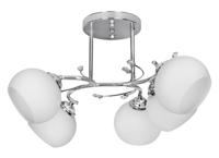 Klassieke kroonluchter pendel plafondlamp Activejet IRMA nikkel 5xE27 voor woonkamer