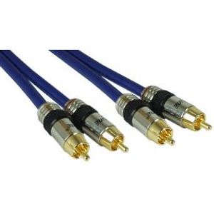 InLine 89701P audio kabel 1 m 2 x RCA Blauw