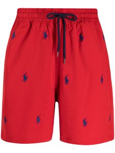 Polo Ralph Lauren short de bain à logo brodé - Rouge