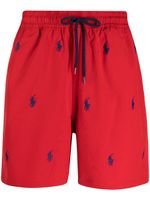 Polo Ralph Lauren short de bain à logo brodé - Rouge - thumbnail