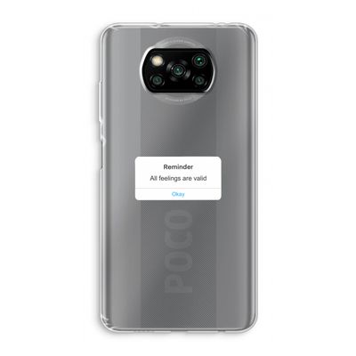 Reminder: Xiaomi Poco X3 NFC Transparant Hoesje