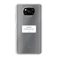 Reminder: Xiaomi Poco X3 NFC Transparant Hoesje