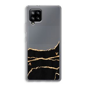 Gouden marmer: Samsung Galaxy A42 5G Transparant Hoesje