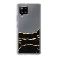 Gouden marmer: Samsung Galaxy A42 5G Transparant Hoesje