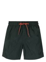 Sundek short de bain rayé à patch logo - Vert