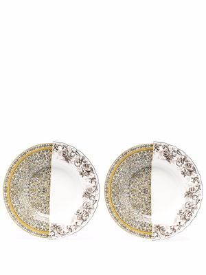 Seletti lot de deux assiettes à soupe Agroha - Blanc