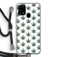 Weed: Samsung Galaxy M31 Transparant Hoesje met koord