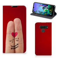 LG Q60 Hippe Standcase Liefde - Origineel Romantisch Cadeau - thumbnail