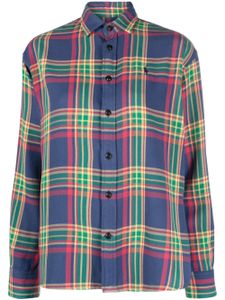 Polo Ralph Lauren Polo Pony-embroidered plaid-check shirt - Bleu