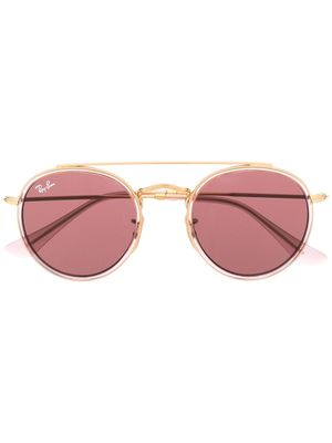 RAY-BAN JUNIOR lunettes de soleil à monture aviateur - Rose