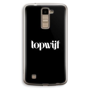 Topwijf Zwart: LG K10 (2016) Transparant Hoesje